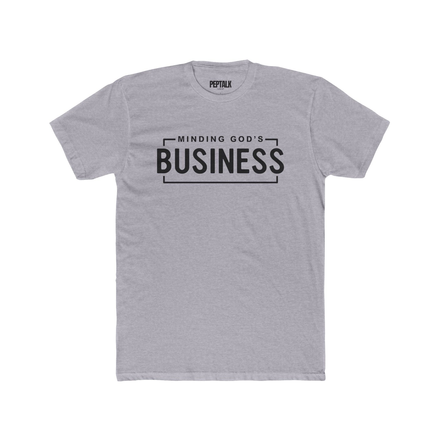 minding god's business crew tee