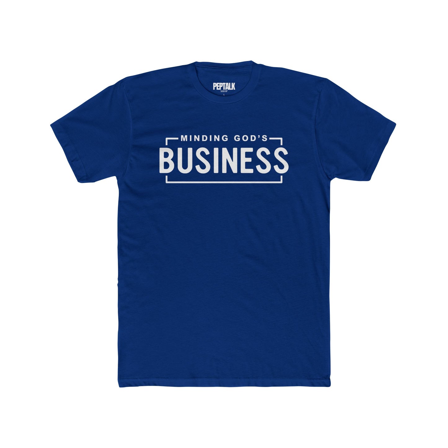 minding god's business crew tee